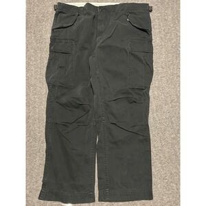 Polo ralph lauren paratrooper cargo pants side straps black fit 44X30 (tag 44X32